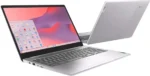 نمای جلو و پشت لپ تاپ لنوو IdeaPad 3i Chromebook