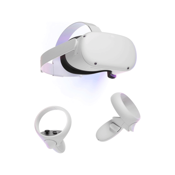Meta Quest 2 VR headset with controllers