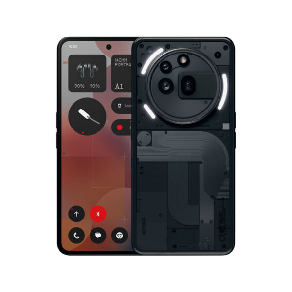 Nothing Phone 3a pro black color back and front