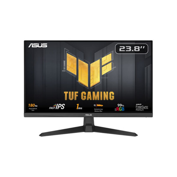 Asus TUF VG249Q3A 23.8 inch FHD monitor front view