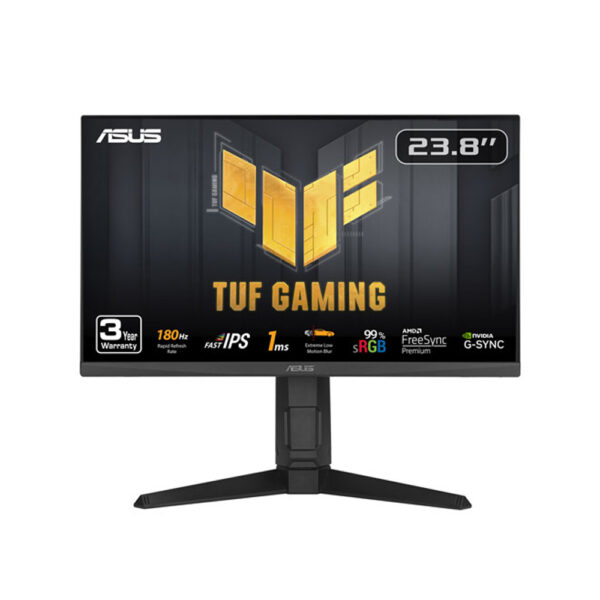 Asus TUF VG249QL3A 23.8 inch FHD gaming monitor front view