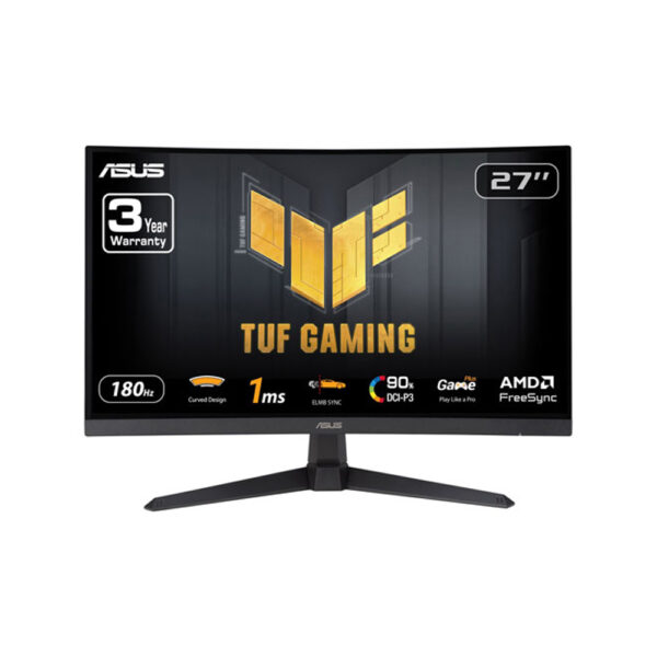 Asus TUF VG27VQ3B 27 inch gaming monitor front view