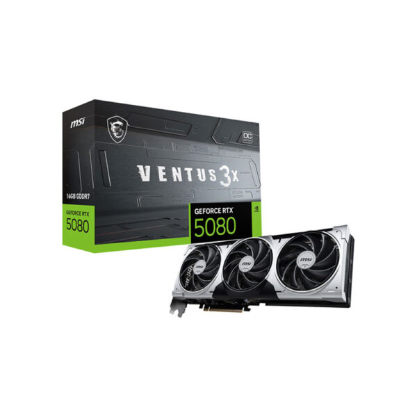 MSI GeForce RTX 5080 Ventus 3X OC plus graphic card with box