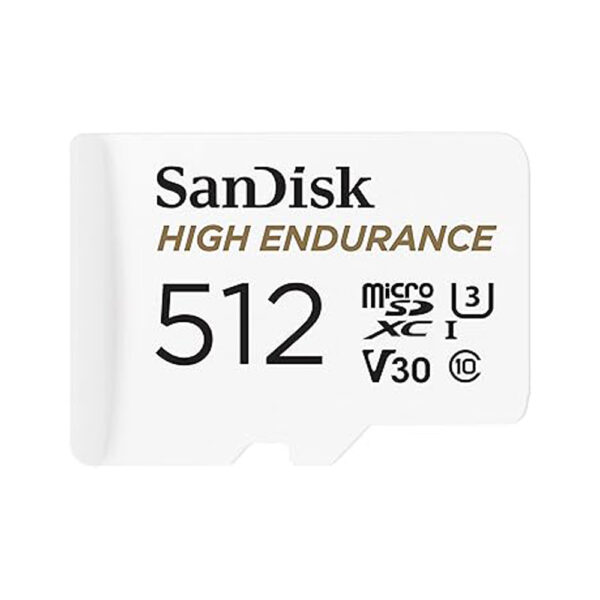 SanDisk High Endurance 512GB micro SDXC Memory Card front view