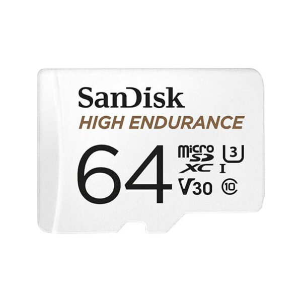 SanDisk High Endurance 128GB micro SDXC Memory Card front view