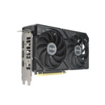 asus dual radeon rx 9060 xt 8gb gddr6 graphic card side view