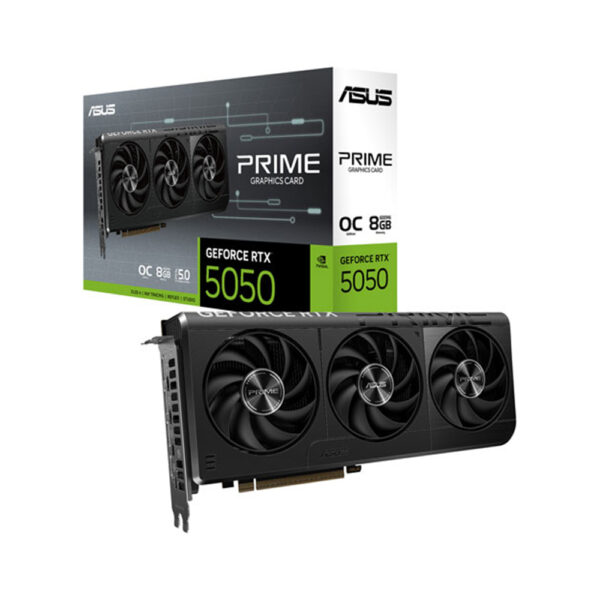 asus prime geforce rtx 5050 oc 8gb gddr6 graphic card with box