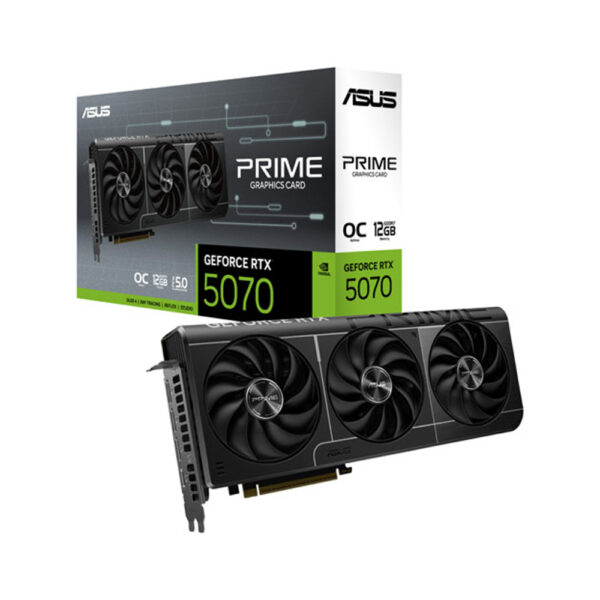 asus prime geforce rtx 5070 oc 12gb gddr7 graphic card with box