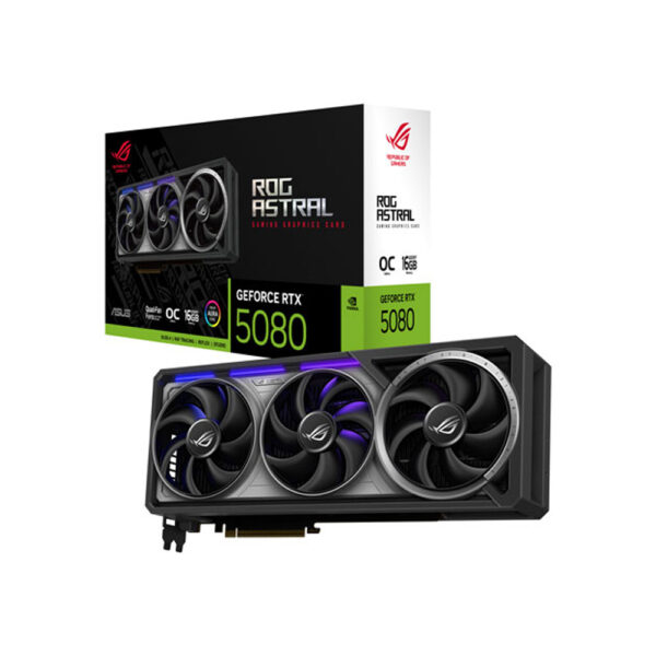 asus rog astral geforce rtx 5080 16gb graphic card with box