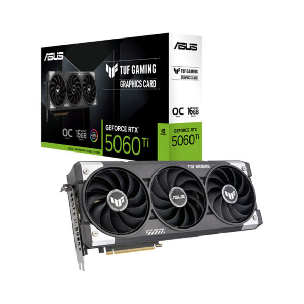 asus tuf gaming geforce rtx 5060 ti oc 16gb gddr7 graphic card with box