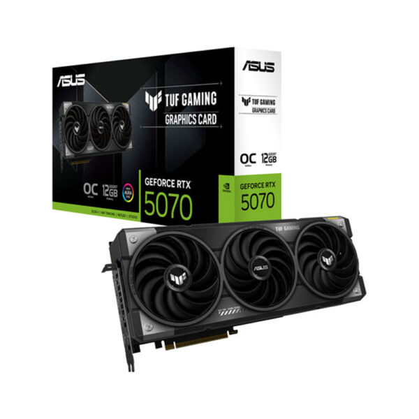 asus tuf gaming geforce rtx 5070 oc 12gb gddr7 graphic card with box