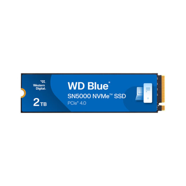 wd blue sn5000 2tb nvme pci-e internal ssd front view