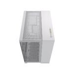 Corsair 6500X Mid-Tower ATX Dual-Chamber computer case above view white color