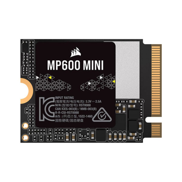 corsair mp600 mini 1tb pci-e internal ssd front view