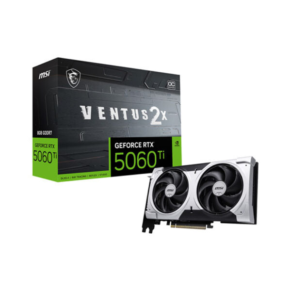 msi geforce rtx 5060 ti ventus 2x 8gb gddr7 graphic card with box