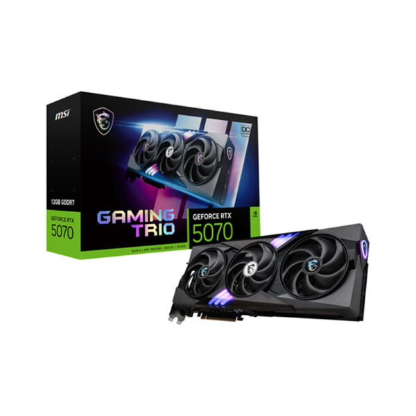 msi geforce rtx 5070 gaming trio oc 12gb gddr7 graphic card with box