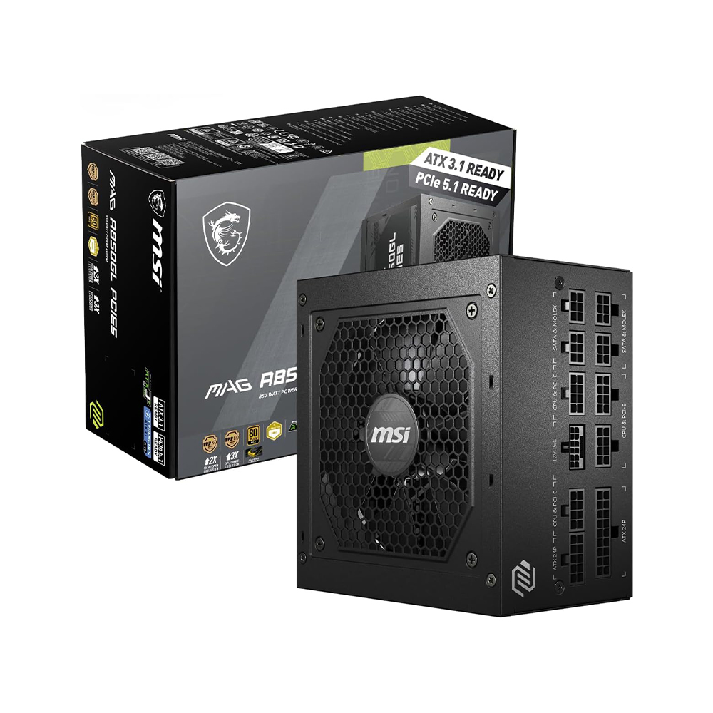 msi-mag-a850gl-pcie-5-850w-gold-power-supply MSI MAG A850GL PCIE 5 850W Gold Power Supply Fan