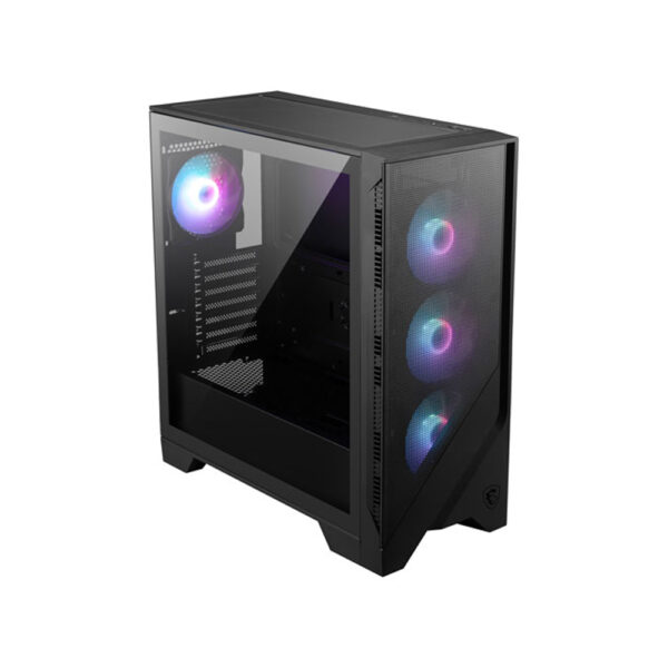 MSI MAG Forge 321R airflow ATX computer case side view