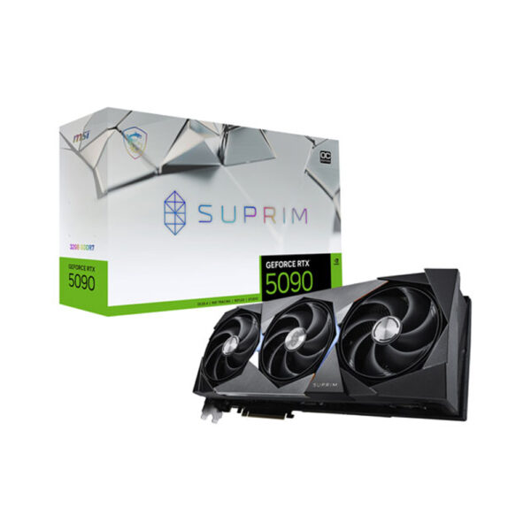 msi suprim geforce rtx 5090 32gb gddr7 graphic card with box