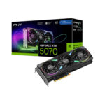 pny geforce rtx 5070 argb oc 12gb gddr7 graphic card with box