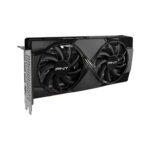 pny geforce rtx5060 ti oc dual-fan 8gb gddr7 graphic card side view