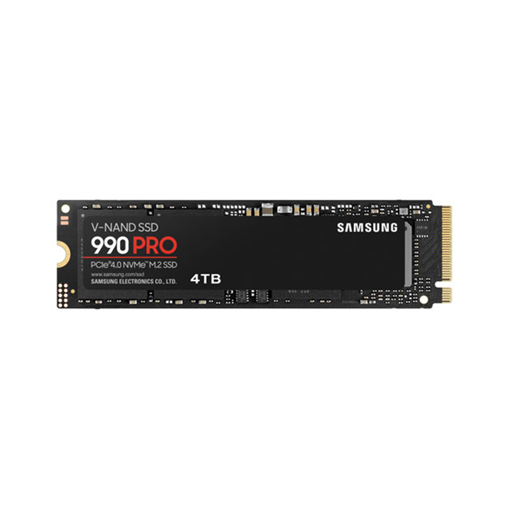 samsung-990-pro-4-tb-nvme-pci-e-internal-ssd samsung 990 pro 4tb nvme pci-e internal ssd front view
