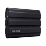 samsung t7 shield 2tb usb 3.2 black external ssd side view
