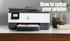 printer on a table