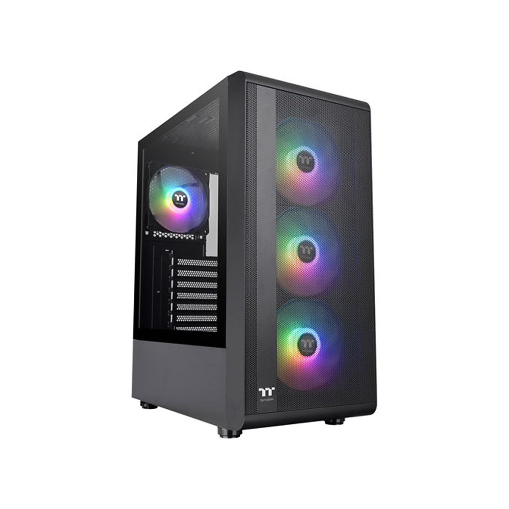 thermaltake-s200tg-argb-plus-computer-case Thermaltake S200TG ARGB plus mid-tower ATX computer case Front view