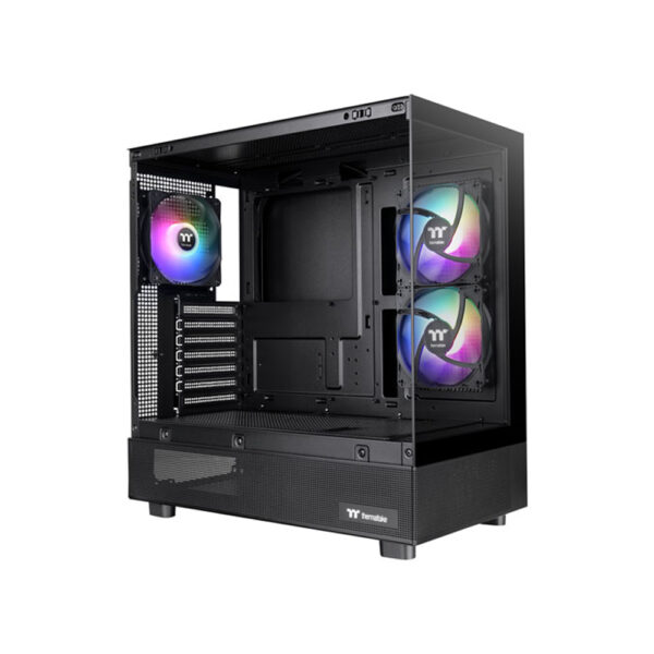 Thermaltake view 270 plus TG ARGB Mid-Tower ATX computer case side view black color