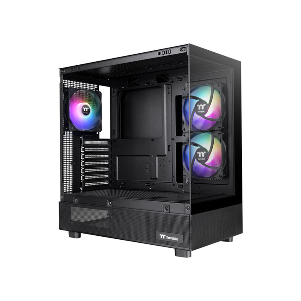 thermaltake-view-270-plus-tg-argb-computer-case-side-black Thermaltake view 270 plus TG ARGB Mid-Tower ATX computer case side view black color