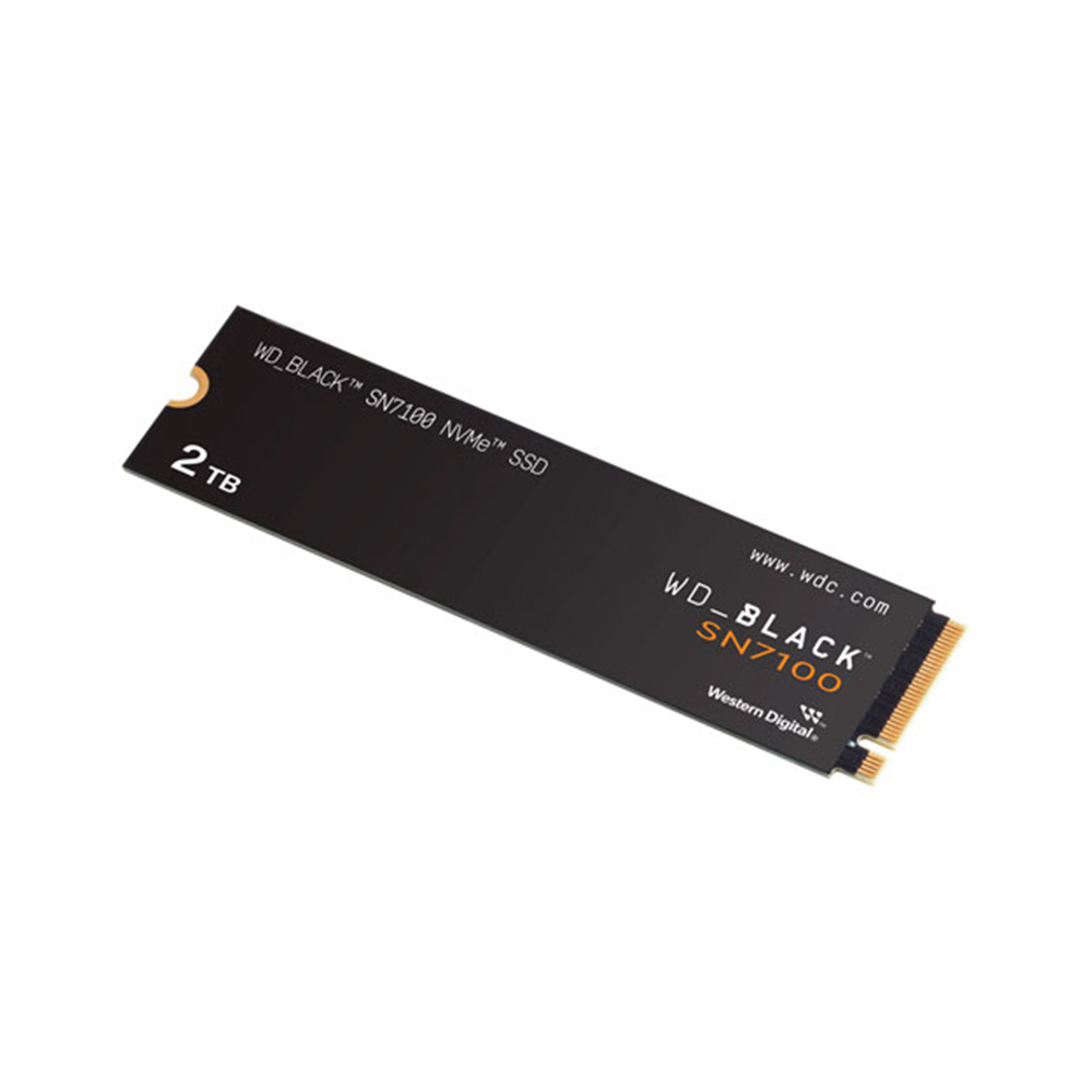 wd-black-sn7100-2tb-nvme-pci-e-internal-ssd Side view of WD Black SN7100 2TB M.2 NVMe SSD
