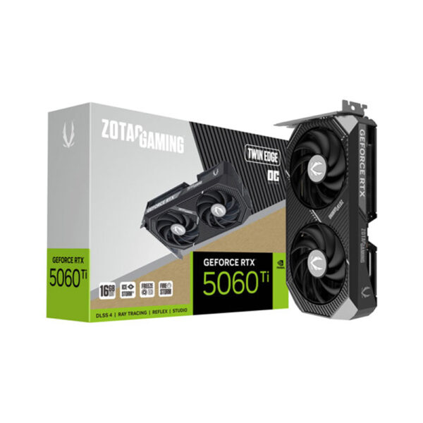 zotac gaming geforce rtx 5060 ti 16gb gddr7 graphic card with box