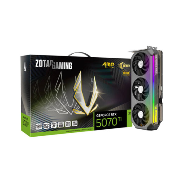 zotac gaming geforce rtx 5070 ti amp 16gb gddr7 graphic card with box