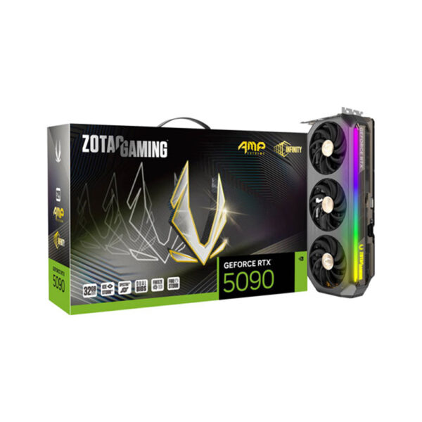 zotac gaming geforce rtx 5090 amp 32gb gddr7 graphic card with box