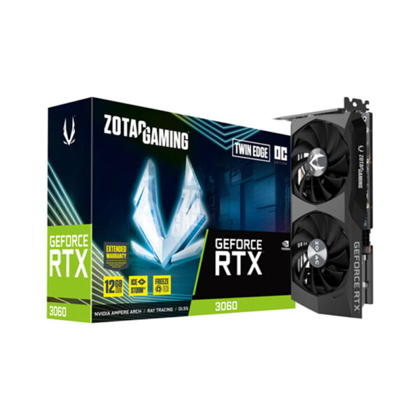 zotac nvidia geforce rtx 3060 oc 12gb gddr6 graphic card with box