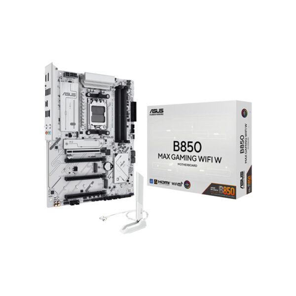 ASUS B850 max gaming Wi-Fi W motherboard with box