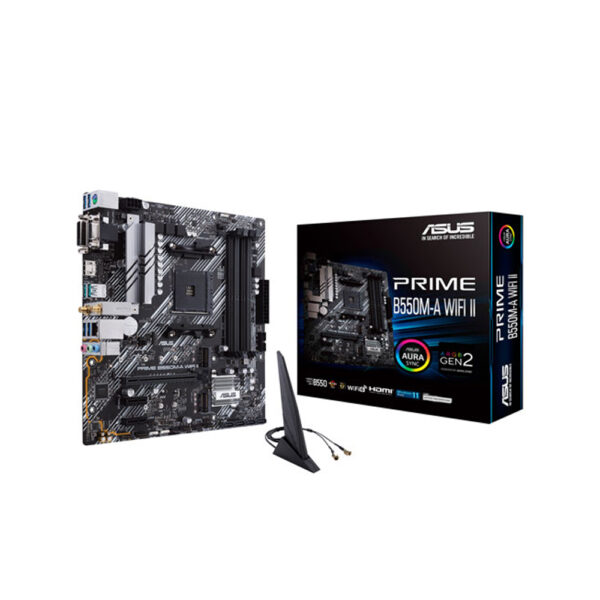 Asus prime B550M-A Wi-Fi II motherboard with box and wireless