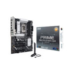 Asus prime B860-plus Wi-Fi CSM 6E motherboard box and wireless