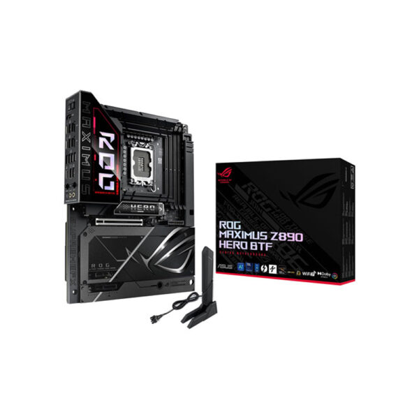 Asus ROG maximus Z890 hero BTF motherboard box and wireless