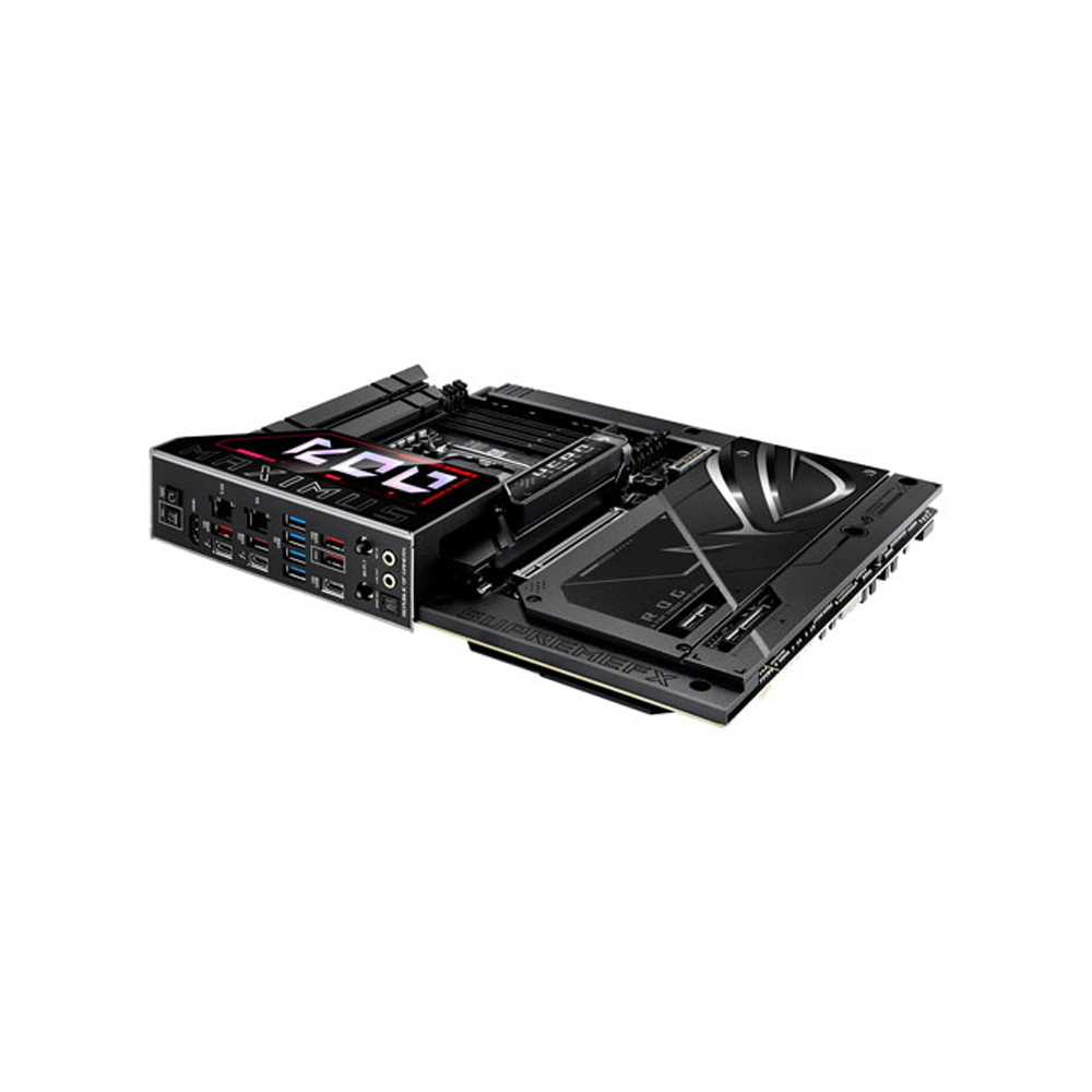 asus-rog-maximus-z890-motherboard-ports Asus ROG maximus Z890 hero BTF motherboard ports view