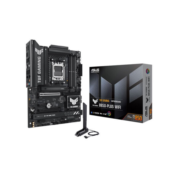 Asus TUF gaming B850-plus Wi-Fi 7 motherboard with box and wireless