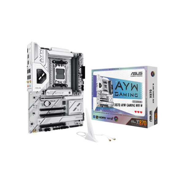 Asus X870 AYW gaming WIFI W ATX motherboard with box and wireless