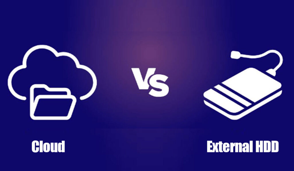 cloud vs external HDD