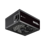 corsair rm1000x shift pcie5 1000w modular power supply side view