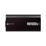 corsair rm1000x shift pcie5 1000w modular power supply front view