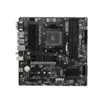 MSI B550M PRO-VDH WIFI micro-ATX motherboard up view