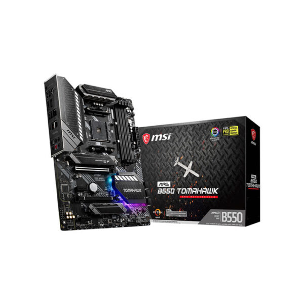 MSI MAG B550 Tomahawk ATX motherboard with box