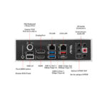 MSI MAG B550 Tomahawk ATX motherboard ports view