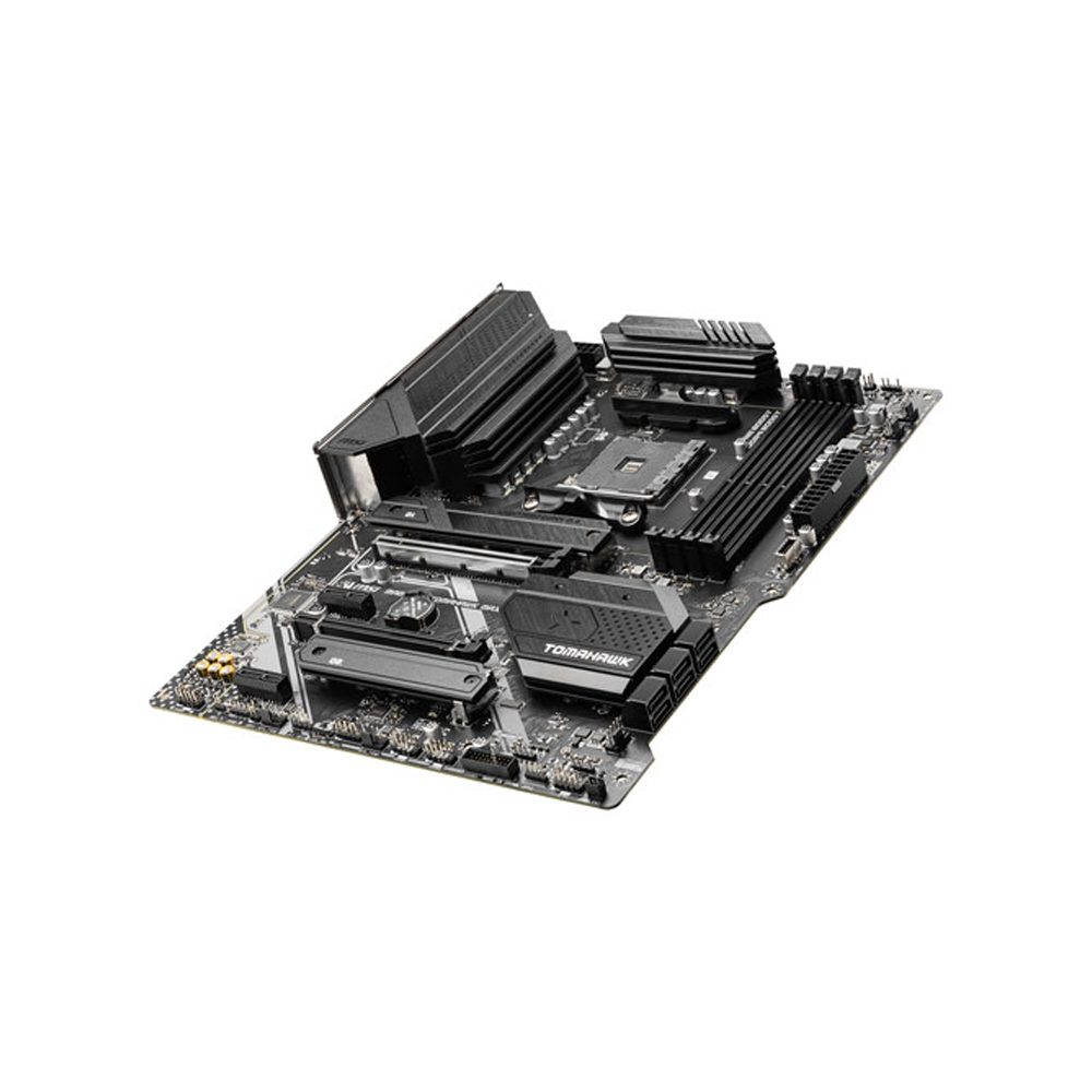 msi-mag-b550-tomahawk-max-wi-fi-6e-motherboard-up MSI MAG B550 tomahawk max Wi-Fi 6E motherboard up view